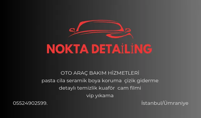 Nokta Oto Araç Bakım Hizmetleri Oto Yıkama Kuaför Ümraniye İ